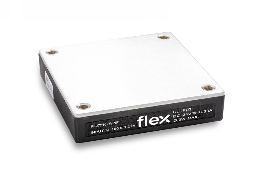 Flex Power Modules introduces DC/DC converter with ultra-wide input voltage range for railway applications